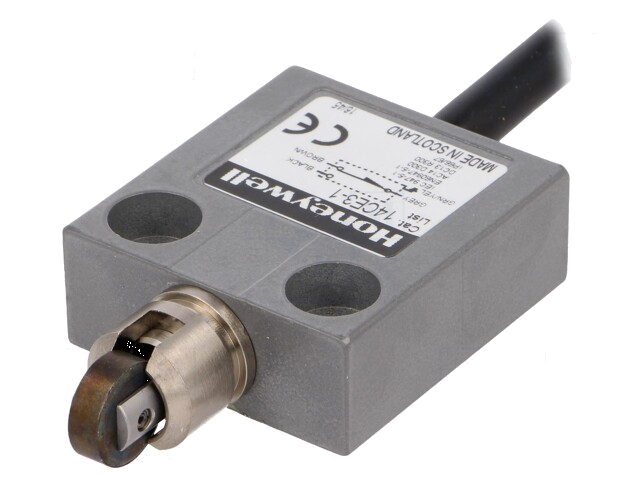 Eindschakelaar; langwerpige roller van metaal Ø12,4mm; SPDT; 5A Eindschakelaar; langwerpige roller van metaal Ø12,4mm; SPDT; 5A